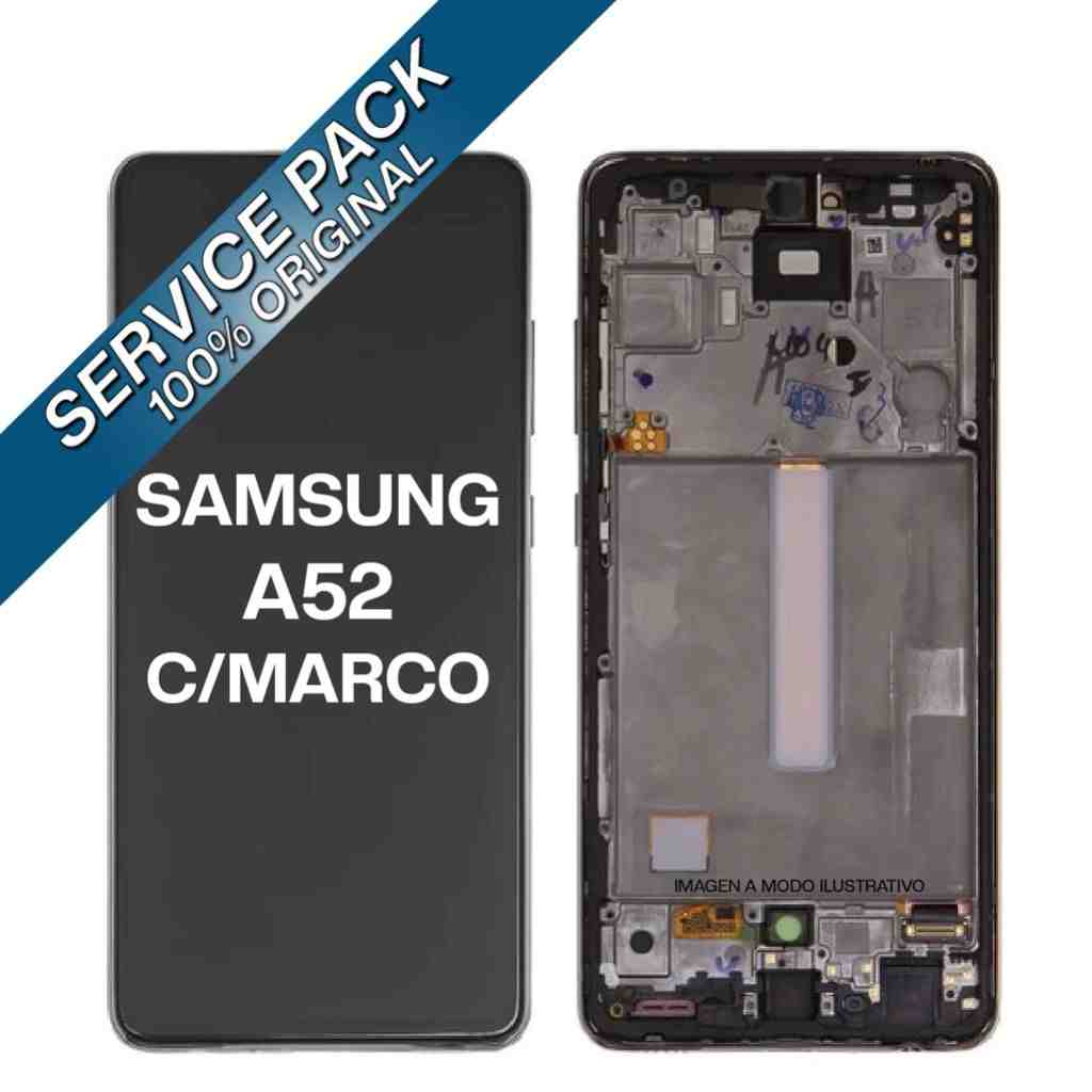 MODULO SAMSUNG A52 CON MARCO SERVICE PACK